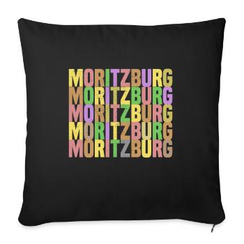 Schloss Moritzburg bund - Sofakissenbezug 45 x 45 cm - Schwarz - Vorne