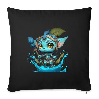 Avatar The Way of Water, cute character, navi - Sofa pillowcase 17,3'' x 17,3'' (45 x 45 cm) - black - Front