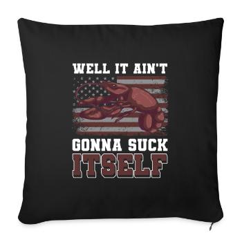 Food Restaurant Grill Delicacies - Sofa pillowcase 17,3'' x 17,3'' (45 x 45 cm) - black - Front