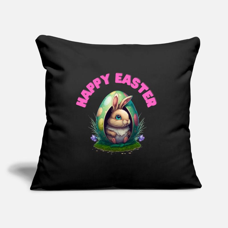 Joyeuses Pâques Joyeuses Pâques Housse de coussin décorative 45 x 45 cm