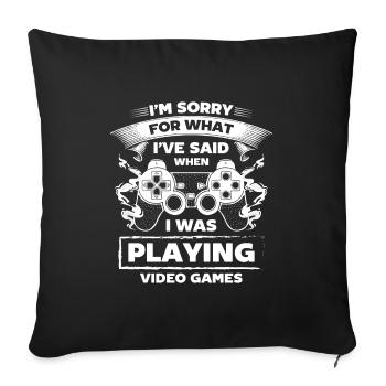 Nerd Online Game Controller - Sofa pillowcase 17,3'' x 17,3'' (45 x 45 cm) - black - Front