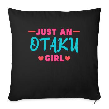 Pop Culture Japan Anime Manga Heart Statement - Housse de coussin décorative 45 x 45 cm - noir - Devant