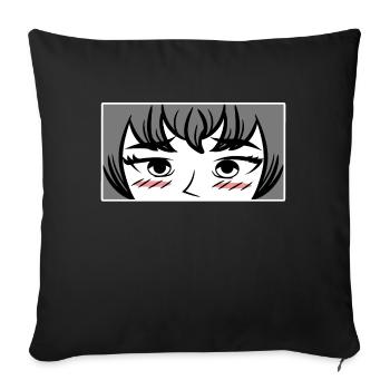 Pop Culture Geek Comic Anime Cosplay Manga Japon - Housse de coussin décorative 45 x 45 cm - noir - Devant