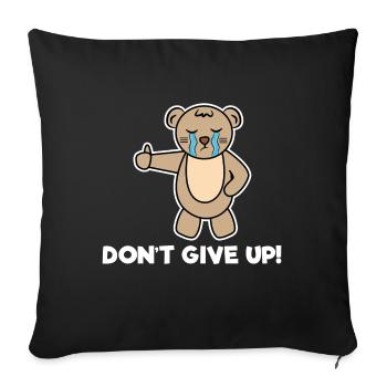 Cartoon Statement Comic Anime Manga Geek - Housse de coussin décorative 45 x 45 cm - noir - Devant