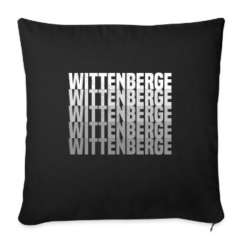 Wittenberge - Sofakissenbezug 45 x 45 cm - Schwarz - Vorne