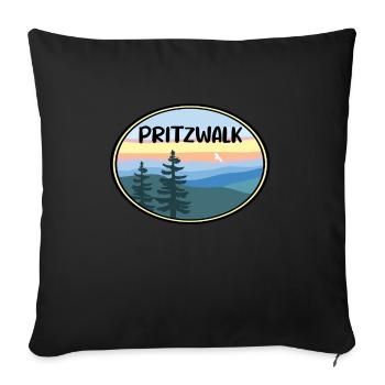 Pritzwalk - Sofakissenbezug 45 x 45 cm - Schwarz - Vorne