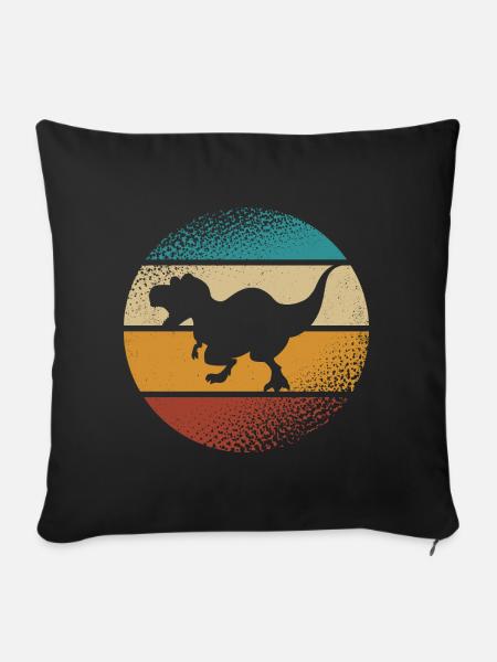 T-Rex - Sofakissenbezug 45 x 45 cm - Schwarz