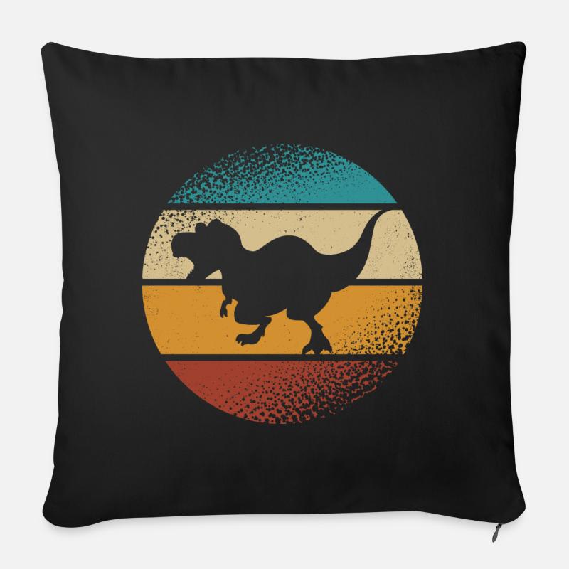 T-Rex - Sofakissenbezug 45 x 45 cm - Schwarz