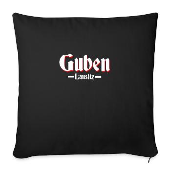 Guben - Sofakissenbezug 45 x 45 cm - Schwarz - Vorne