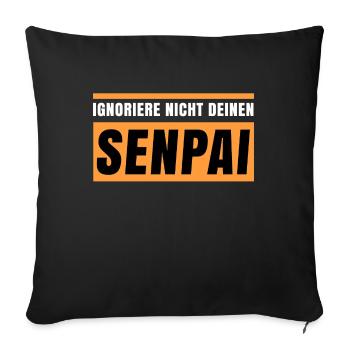 Popkultur Manga Statement Anime Kanji Japan - Sofakissenbezug 45 x 45 cm - Schwarz - Vorne