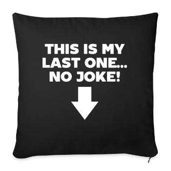 Déclaration de grossesse enceinte Baby Bump Maman - Housse de coussin décorative 45 x 45 cm - noir - Devant