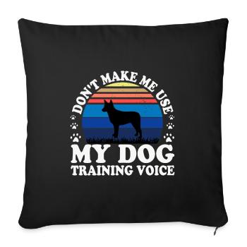 Australian Stumpy Tail Cattle Dog Silhouette - Sofakissenbezug 45 x 45 cm - Schwarz - Vorne