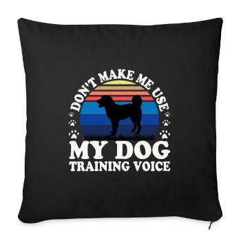 Appenzeller Sennenhund Dog Silhouette Retro Sunset - Sofa pillowcase 17,3'' x 17,3'' (45 x 45 cm) - black - Front