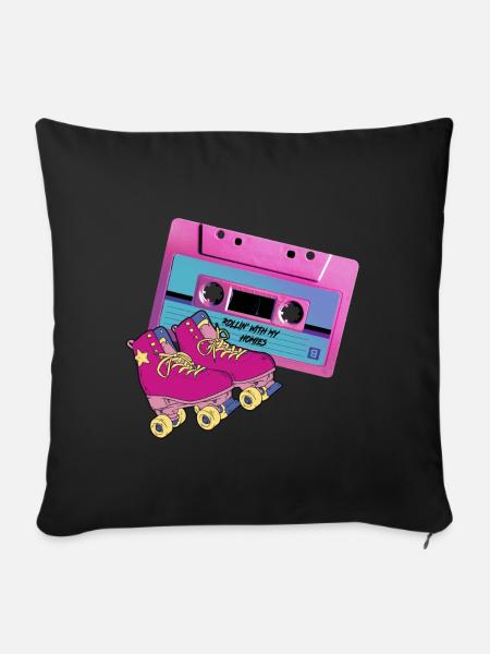 ROLLIN' WITH MY HOMIES - Sofakissenbezug 45 x 45 cm - Schwarz