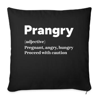 Grossesse Mère Déclaration de la famille - Housse de coussin décorative 45 x 45 cm - noir - Devant