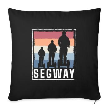 Scooter Segway Tour E-Scooter Activities - Sofa pillowcase 17,3'' x 17,3'' (45 x 45 cm) - black - Front