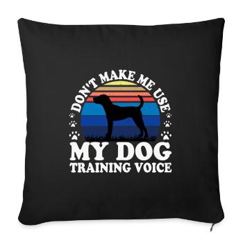 Jack Russell Dog Lover Silhouette Vintage Sunset - Housse de coussin décorative 45 x 45 cm - noir - Devant
