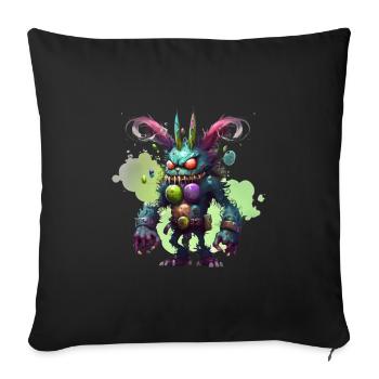 Monster Easter - Sofa pillowcase 17,3'' x 17,3'' (45 x 45 cm) - black - Front