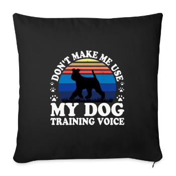 Welsh Terrier Dog Lover Silhouette Vintage Sunset - Housse de coussin décorative 45 x 45 cm - noir - Devant
