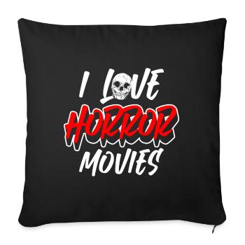 Movie Star Screen Action Hollywood - Housse de coussin décorative 45 x 45 cm - noir - Devant