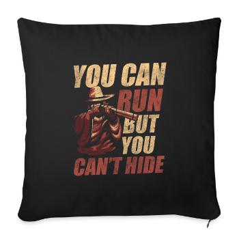 Cowboy Cowboy Boots Riding America - Sofa pillowcase 17,3'' x 17,3'' (45 x 45 cm) - black - Front