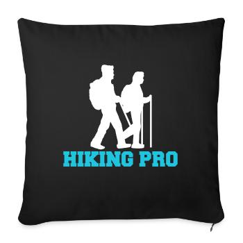 Déclaration de randonnée en montagne - Housse de coussin décorative 45 x 45 cm - noir - Devant