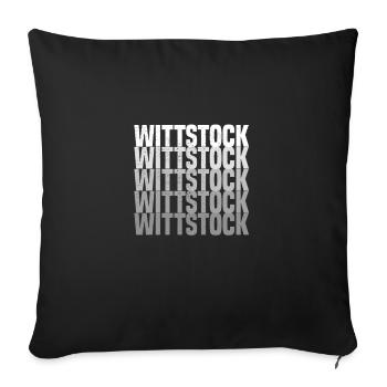 Wittstock - Sofakissenbezug 45 x 45 cm - Schwarz - Vorne