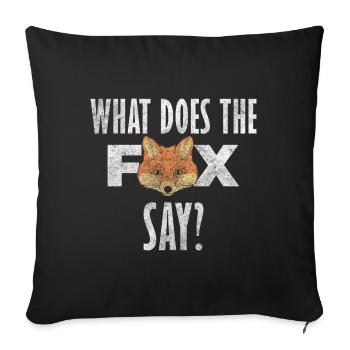 Forest Smart Wilderness - Sofa pillowcase 17,3'' x 17,3'' (45 x 45 cm) - black - Front