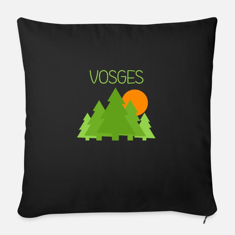 Vosges - Sofakissenbezug 45 x 45 cm - Schwarz