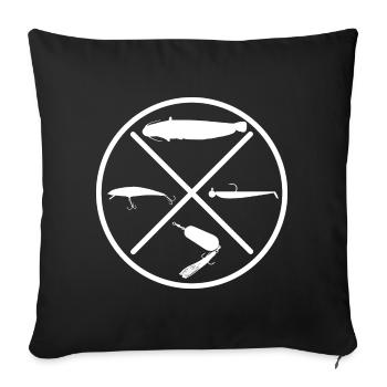 Catfish - Sofa pillowcase 17,3'' x 17,3'' (45 x 45 cm) - black - Front