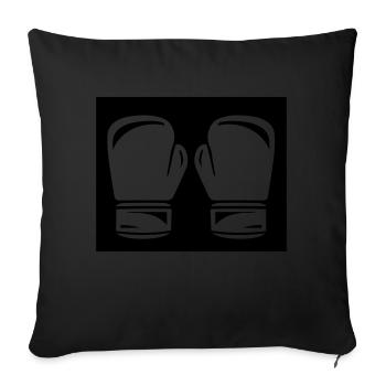 Boxing - Sofa pillowcase 17,3'' x 17,3'' (45 x 45 cm) - black - Front