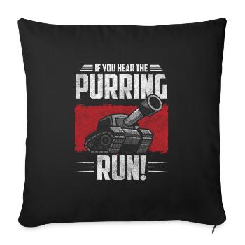 War Army Bundeswehr - Sofa pillowcase 17,3'' x 17,3'' (45 x 45 cm) - black - Front