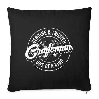 Craftsman DIY Carpenter Master Builder - Sofa pillowcase 17,3'' x 17,3'' (45 x 45 cm) - black - Front