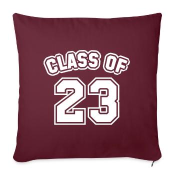 Class Of 23 - Sofa pillowcase 17,3'' x 17,3'' (45 x 45 cm) - burgundy - Front
