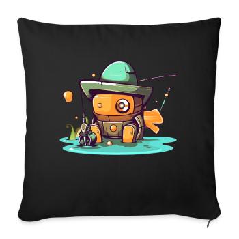 Sinful robot - Sofa pillowcase 17,3'' x 17,3'' (45 x 45 cm) - black - Front
