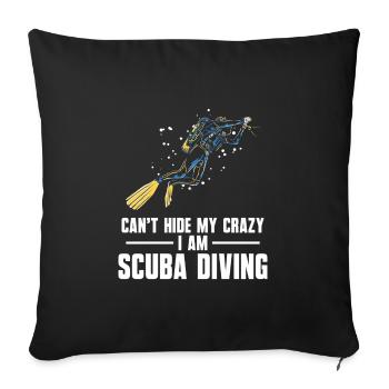 Scuba Diving Wassersport Design - Sofakissenbezug 45 x 45 cm - Schwarz - Vorne