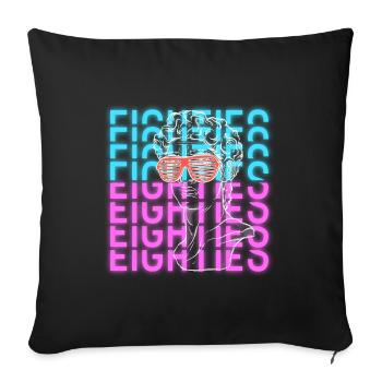 Luminous Colors Cool Costume Party - Sofa pillowcase 17,3'' x 17,3'' (45 x 45 cm) - black - Front