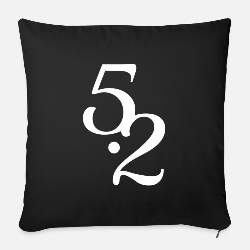 Human Design 5/2 Profil - Sofakissenbezug 45 x 45 cm - Schwarz
