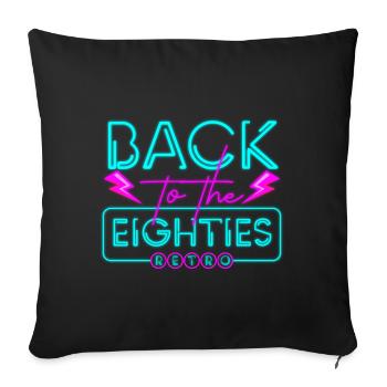 Couleurs lumineuses Cool Costume Neon Party - Housse de coussin décorative 45 x 45 cm - noir - Devant