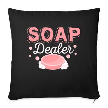Savonnier Savonnier Savonnier - Housse de coussin décorative 45 x 45 cm - noir - Devant