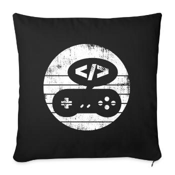 Spieleentwickler - Sofakissenbezug 45 x 45 cm - Schwarz - Vorne