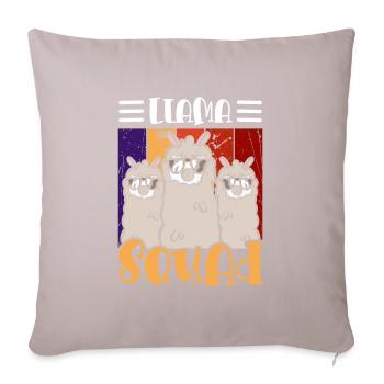 Llama Animal Gentle - Sofa pillowcase 17,3'' x 17,3'' (45 x 45 cm) - light taupe - Front