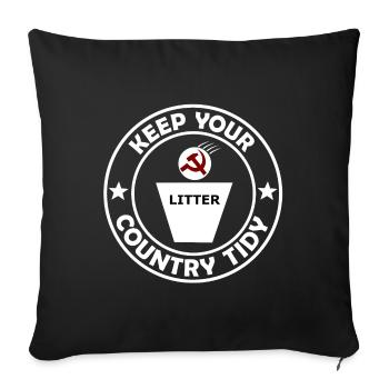 Les capitalistes - Housse de coussin décorative 45 x 45 cm - noir - Devant