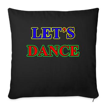 Letsdance E - Housse de coussin décorative 45 x 45 cm - noir - Devant