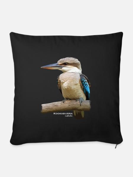 Kookaburra Bird Australia - Sofakissenbezug 45 x 45 cm - Schwarz