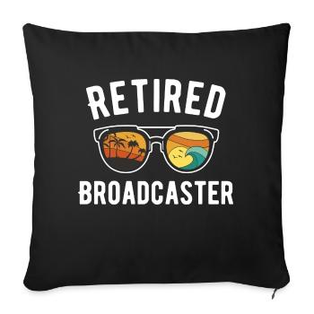 Diffuseur à la retraite Beach Vibes Design - Housse de coussin décorative 45 x 45 cm - noir - Devant