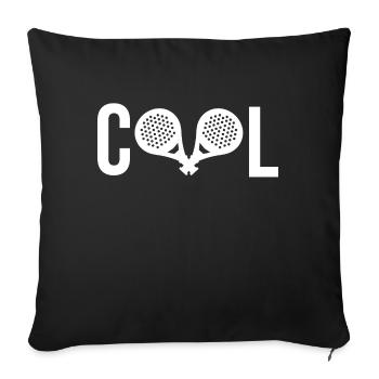 Padel Game Padel Racket Player Cool Saying - Sofa pillowcase 17,3'' x 17,3'' (45 x 45 cm) - black - Front