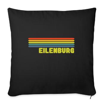 Eilenburg - Sofakissenbezug 45 x 45 cm - Schwarz - Vorne