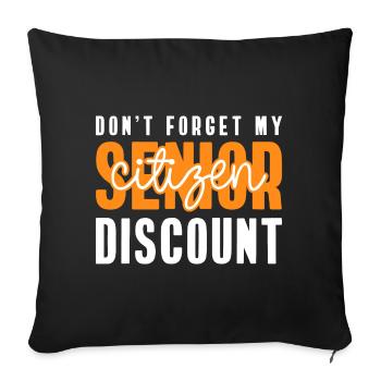 Pension Pension Pension Travail - Housse de coussin décorative 45 x 45 cm - noir - Devant