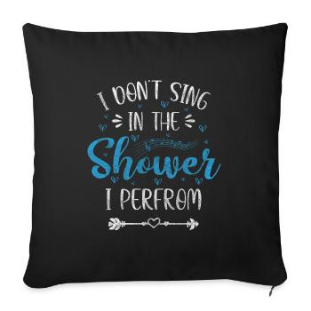 Singer Hobby Sheet Music - Sofa pillowcase 17,3'' x 17,3'' (45 x 45 cm) - black - Front
